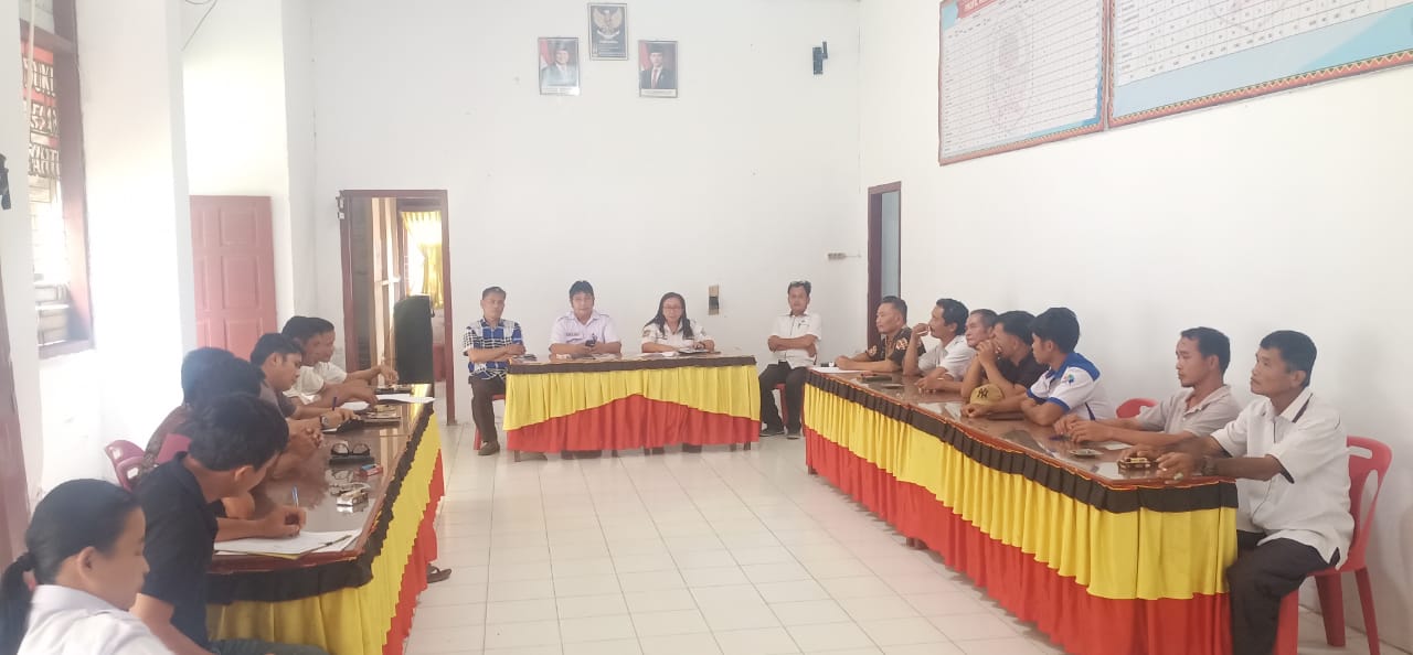 Pembekalan Penjaringan dan Penyaringan Perangkat Desa Hilina'a Tafuo 